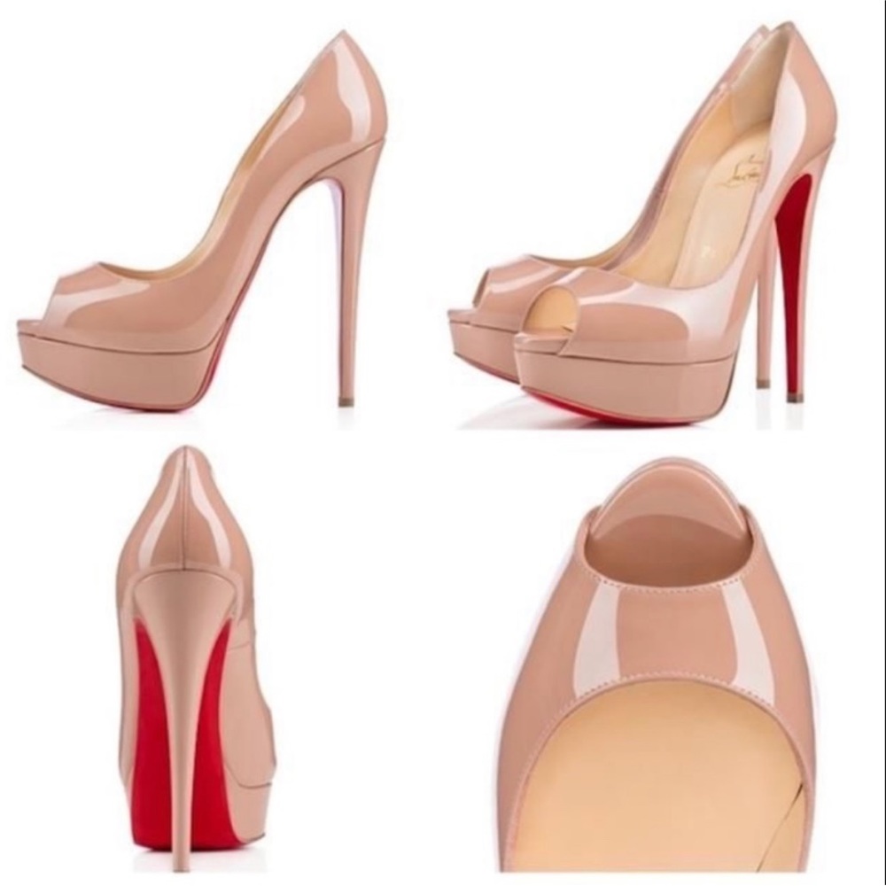 Christian Louboutin Lady Peep Nude 150mm heels
RETAIL 995 - Picture 4 of 10